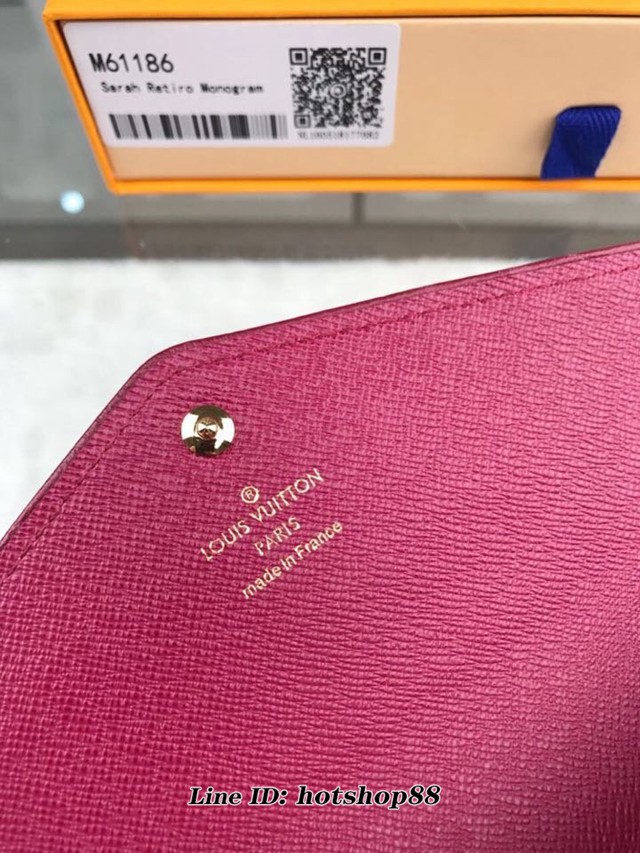 路易威登LV錢包 M61186 LV信封式錢夾 LV老花女款翻蓋長錢包 xxlv1923